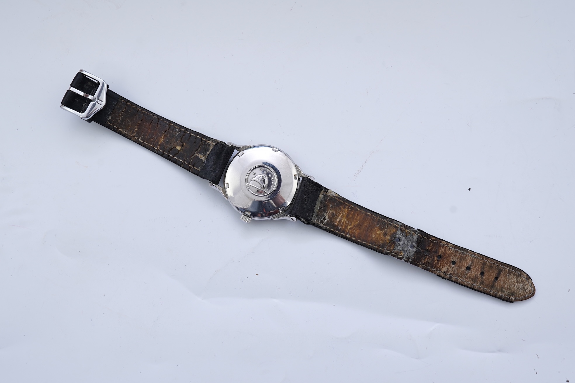 A gentleman's 1960's? stainless steel Omega Constellation Automatic Chronometer Officially Certified wrist watch, with pie-pan dial
